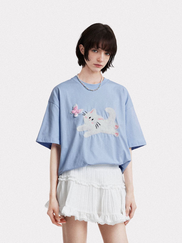 Fvshya Butterfly Cat Tee