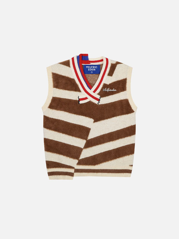 Fvshya Irregular Stripe Sweater Vest