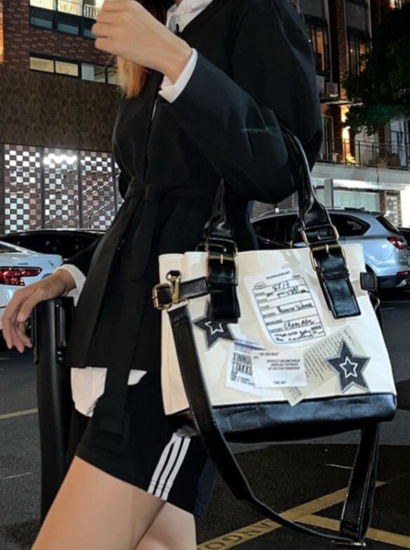 Fvshya Vintage Receipt Bag