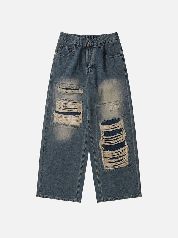 Fvshya Distressed Design Loose Jeans
