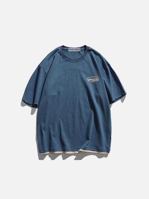 Fvshya Small Mountains Letter Graphic Tee
