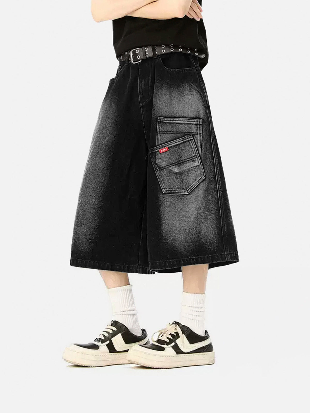 Fvshya Stacked Pocket Longline Jorts