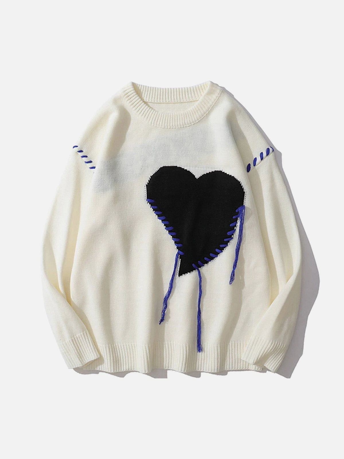 Fvshya Love Embroidered Sweater