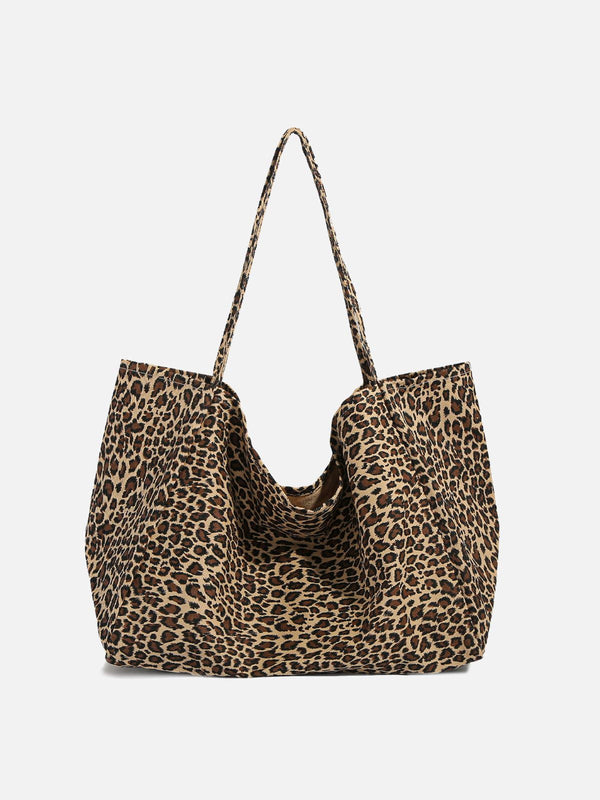 Fvshya Leopard Print Tote Bag