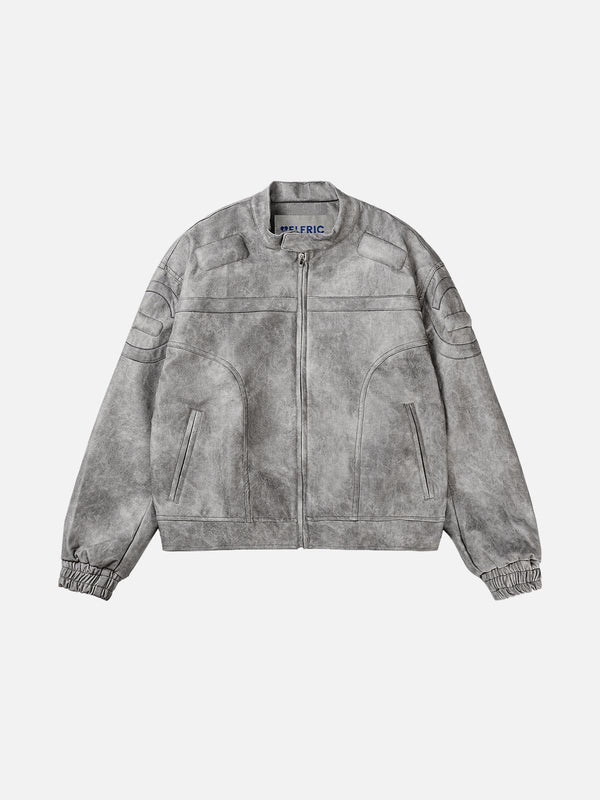 Fvshya Quilting Washed Racing Jacket