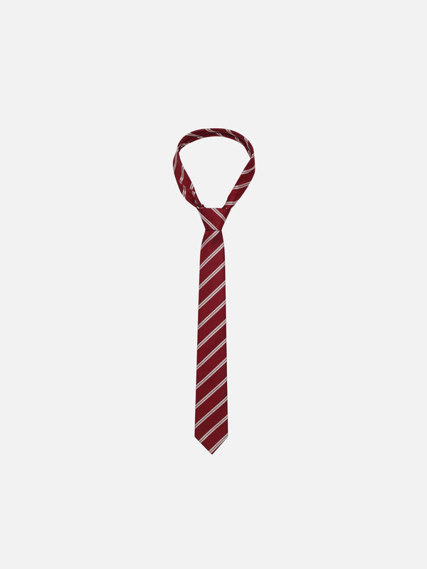 Fvshya Angora Red Stripe Necktie