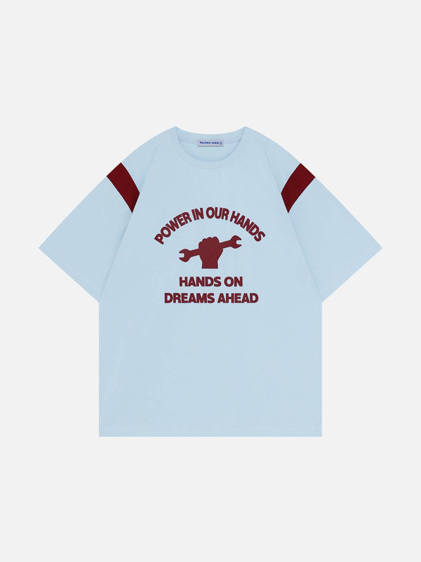 Fvshya Cotton Color Blocking Tee