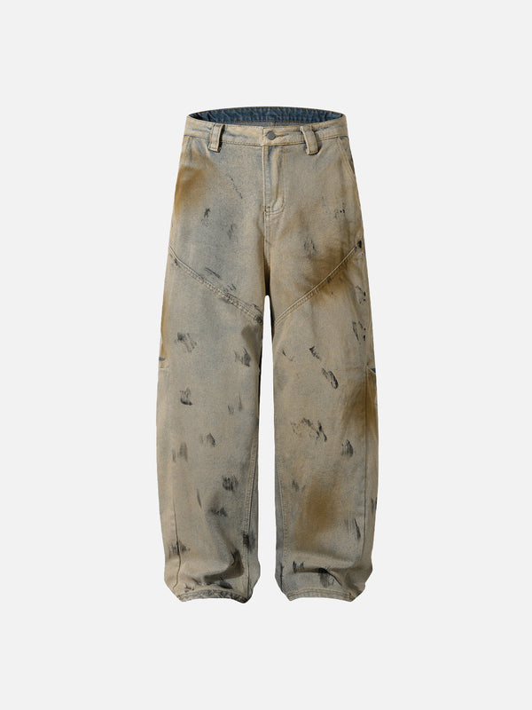 Fvshya Mud Dyeing Baggy Jeans