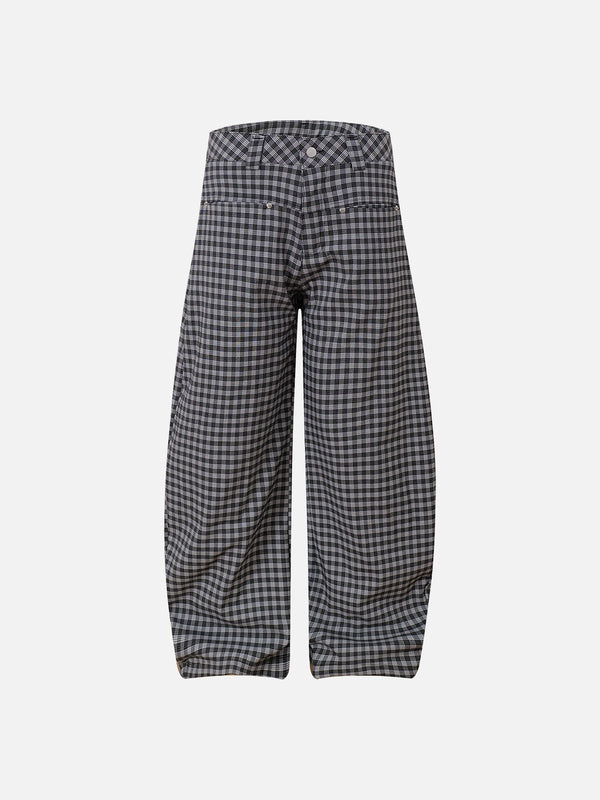 Fvshya Plaid Baggy Pants