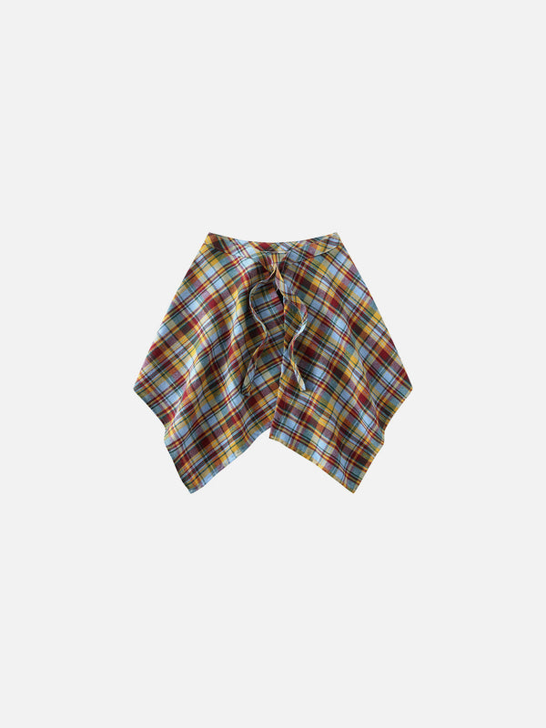 Fvshya Vintage Plaid Dress Over Pants