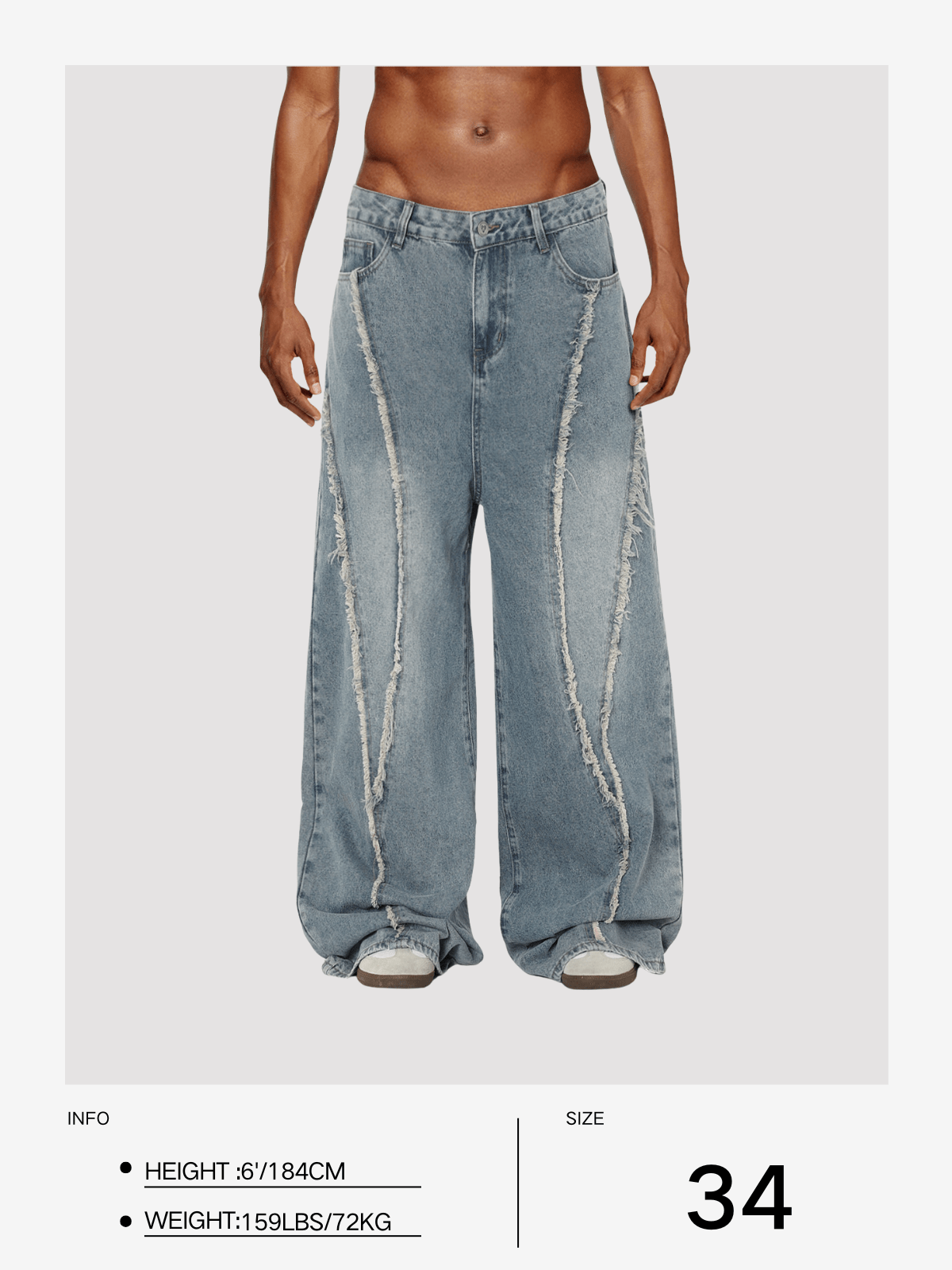 Fvshya Fringe Baggy Jeans