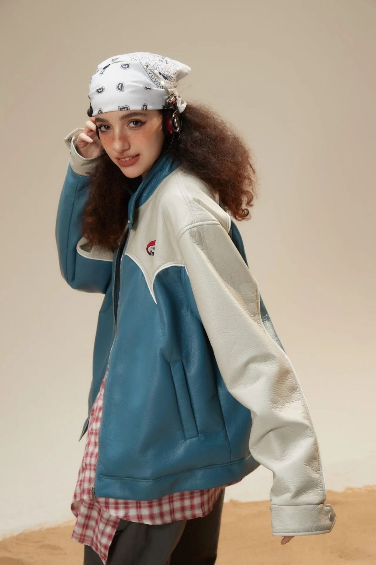 Fvshya Retro Racing Racer Jacket