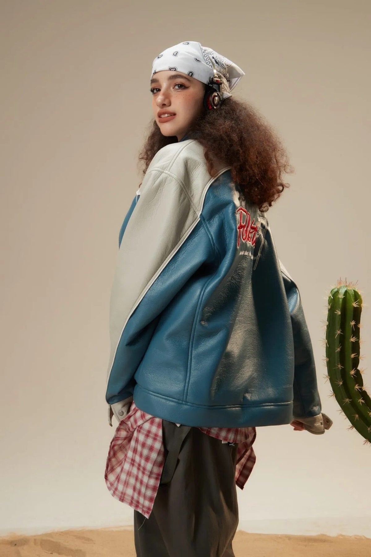 Fvshya Retro Racing Racer Jacket