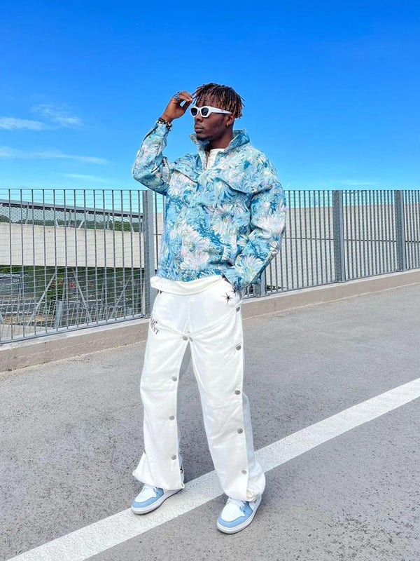 Fvshya Flower Denim Jacket