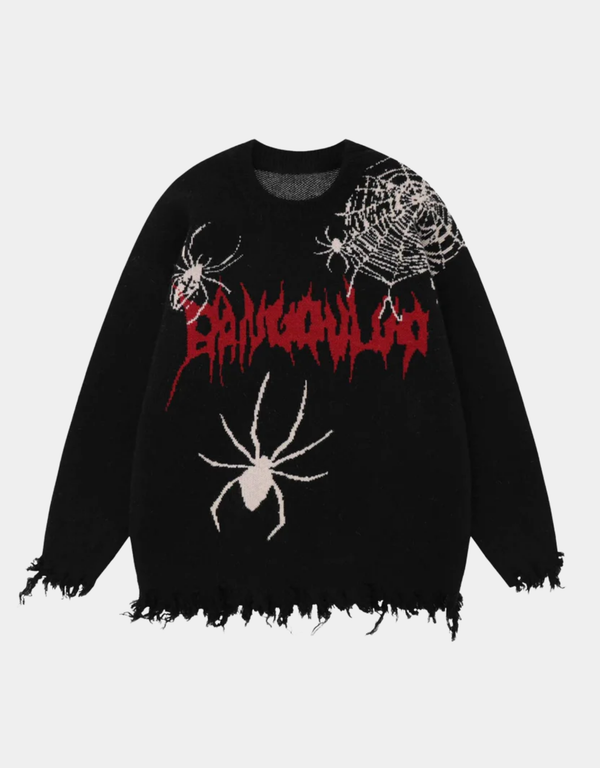 Fvshya Webcore Jacquard Destroy Knit Sweater