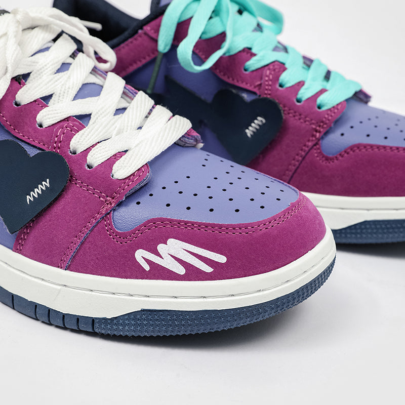 Fvshya H-Block Flower Canvas Skate Shoes