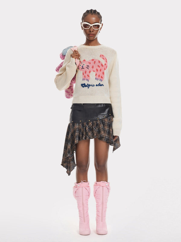 Fvshya Kitty Crop Sweater