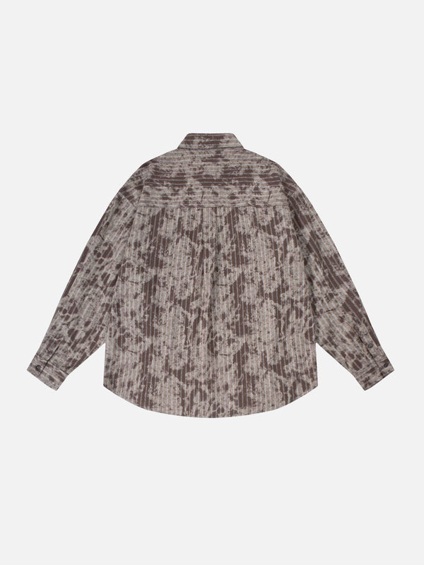 Fvshya Tie Dye Texture Long Sleeve Shirt