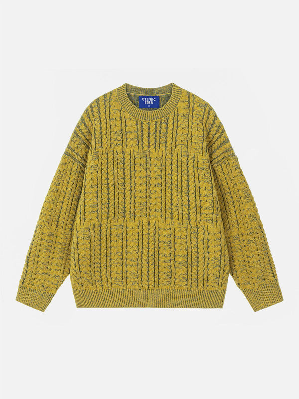 Fvshya Vintage Twist Texture Sweater