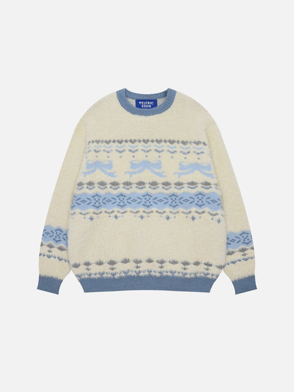 Fvshya Bow Graphic Sweater