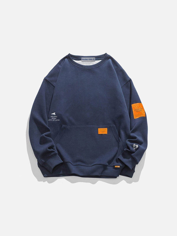 Fvshya Orange Labeled Sweatshirt