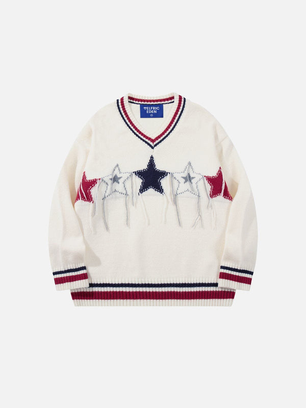 Fvshya Star Tassel Sweater