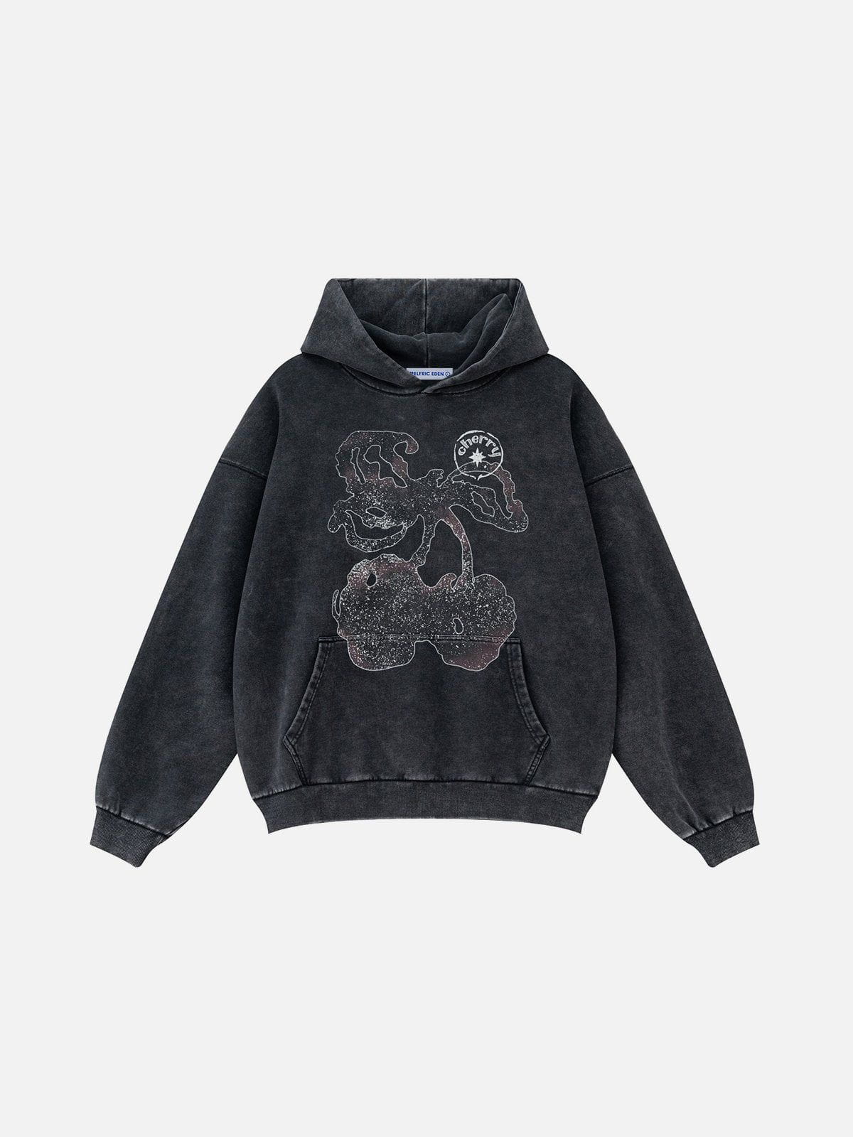 Fvshya Blurring Cherry Washed Hoodie