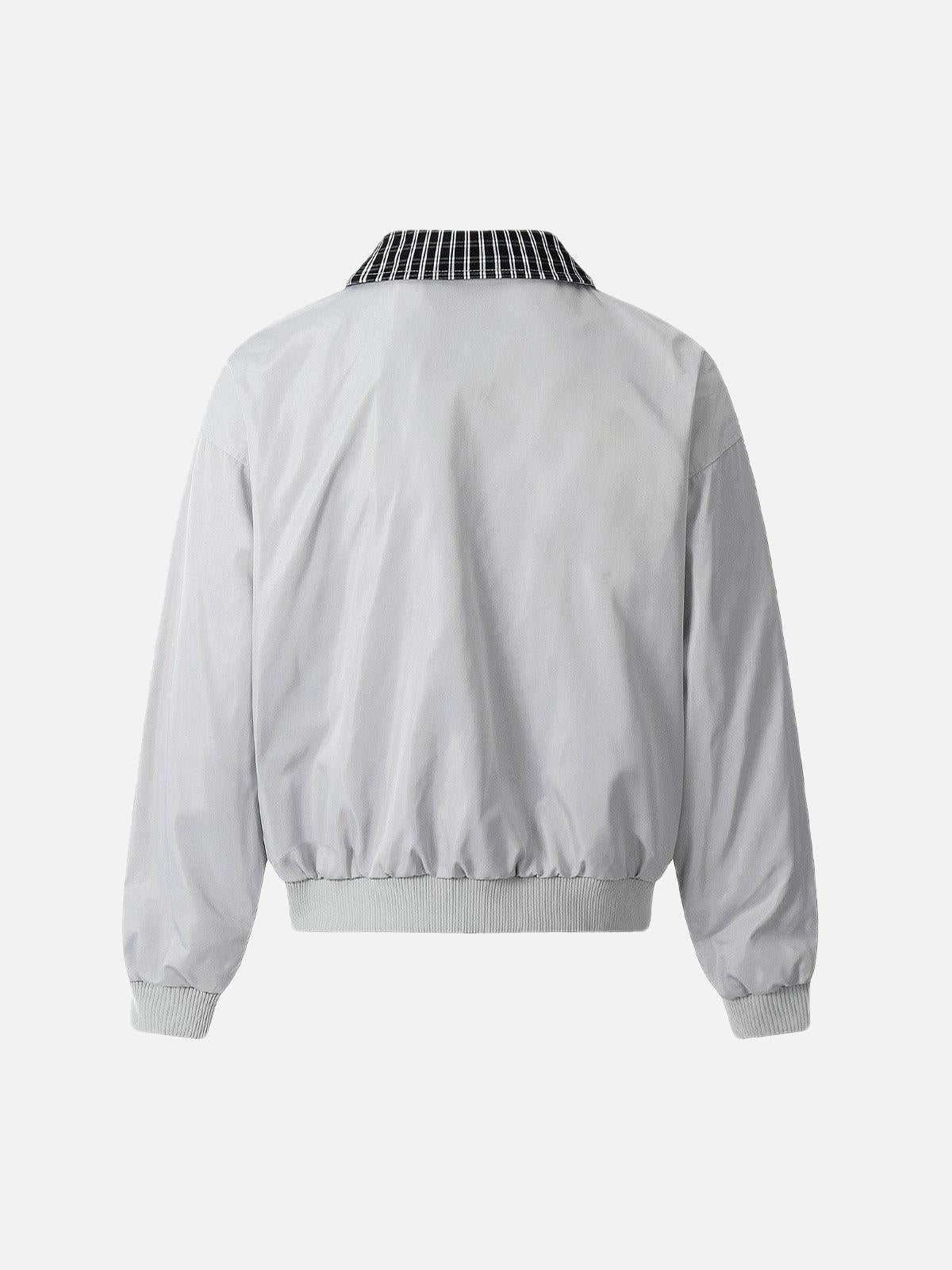 Fvshya Retro Badge Stitching Work Jacket