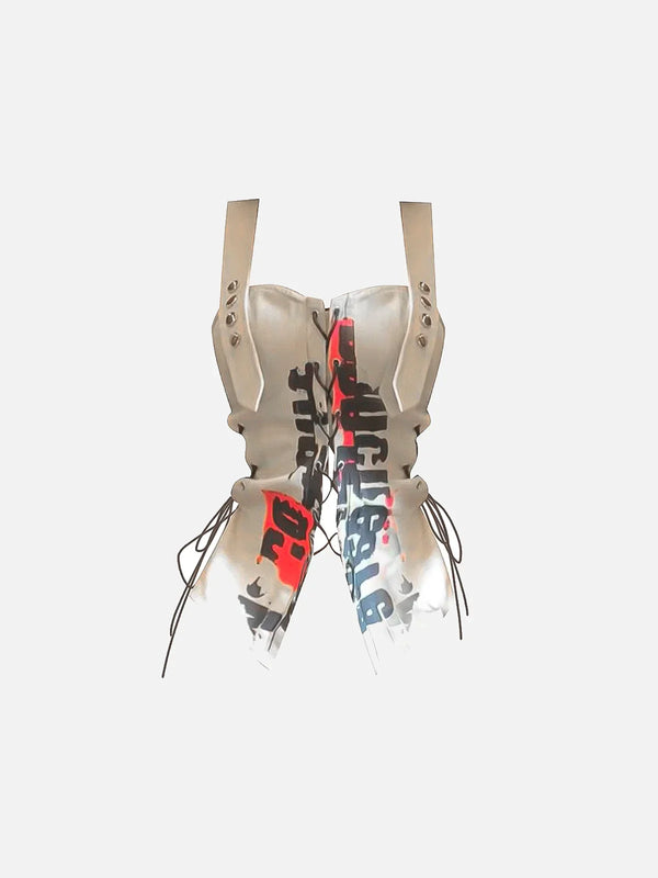 Fvshya Letter Graphic Cropped Top