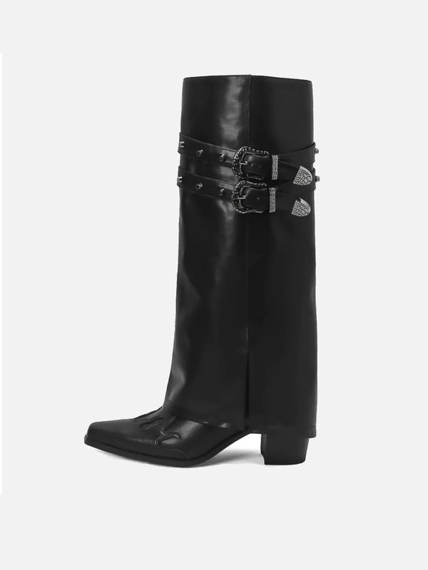 Fvshya "Street Star" Long Fire Leather Shoe